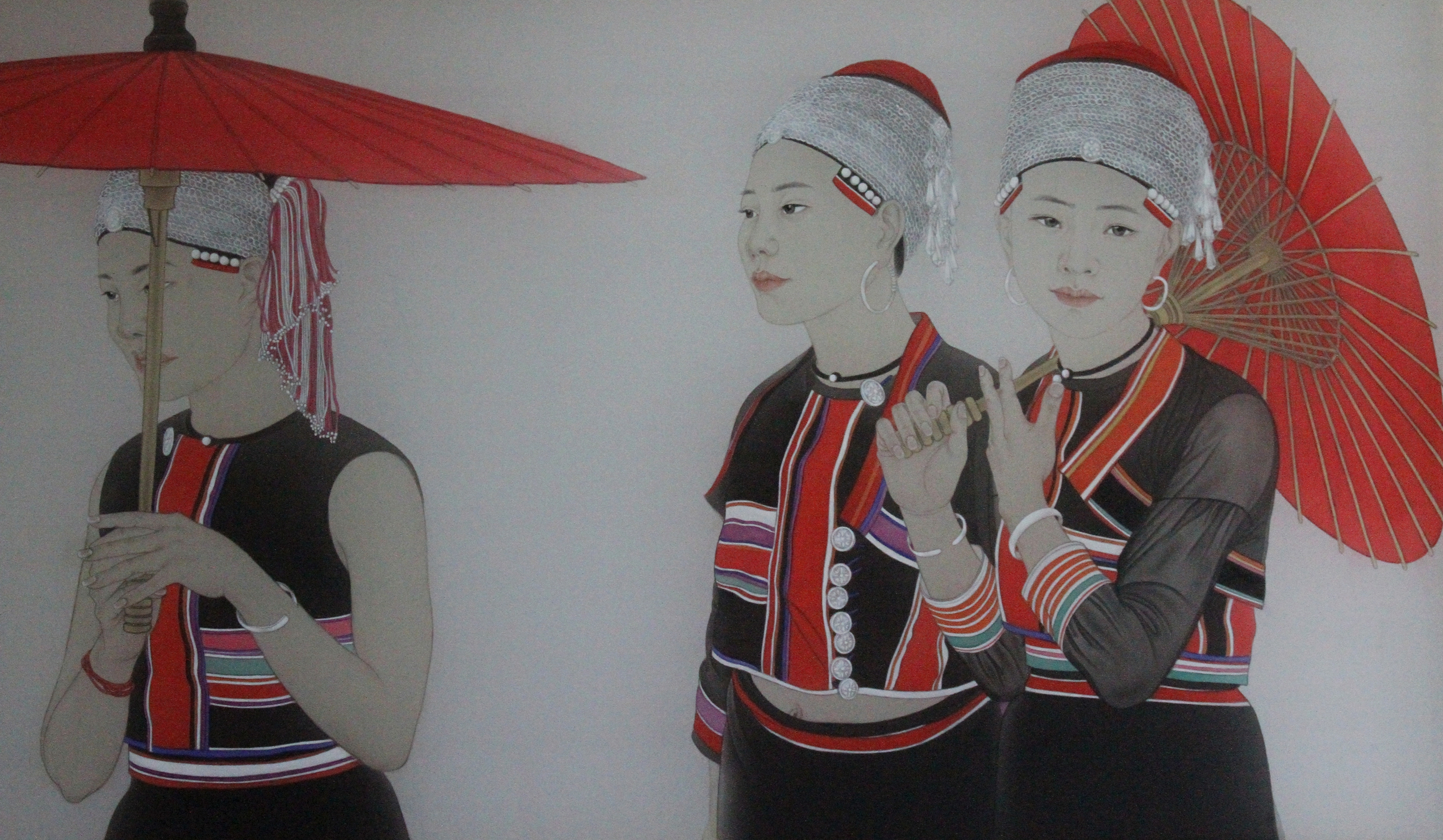 《春歌行•凝眸的笑靥》、赵芳、中国画、80cmX135cm、2015年.jpg